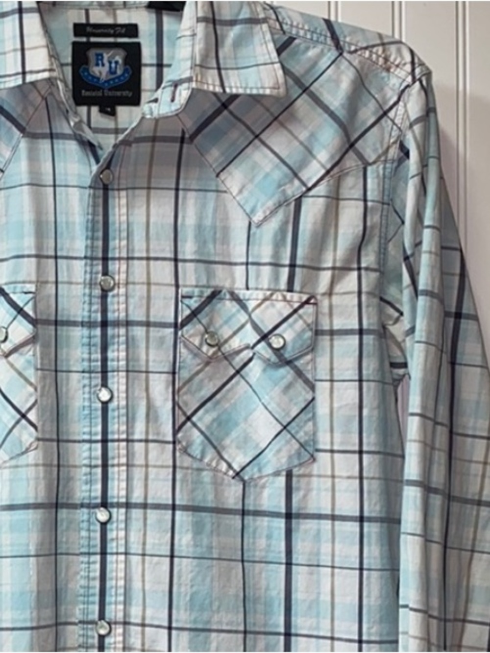 Resistol University Western Snap Shirt M